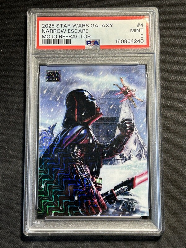 2025 Topps Star Wars Galaxy Narrow Escape Mojo Refractor /50 PSA9