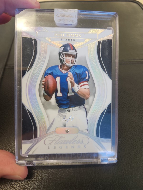 2025 Panini Flawless Legends PHIL SIMMS 1/1 ! PLATINUM GEM New York Giants 