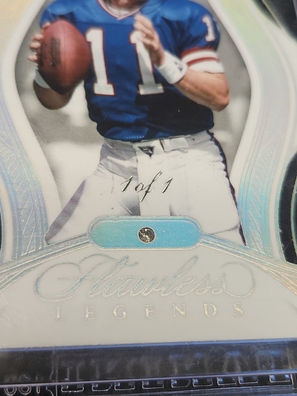 2025 Panini Flawless Legends PHIL SIMMS 1/1 ! PLATINUM GEM New York Giants view 2