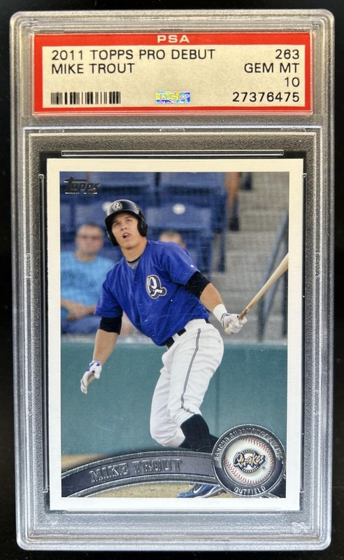 2011 Topps Pro Debut Mike Trout Rookie RC #263 PSA 10 GEM MINT