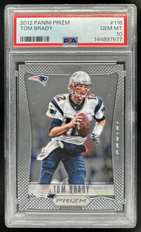 2012 Panini Prizm Tom Brady #116 Patriots PSA 10 GEM MINT