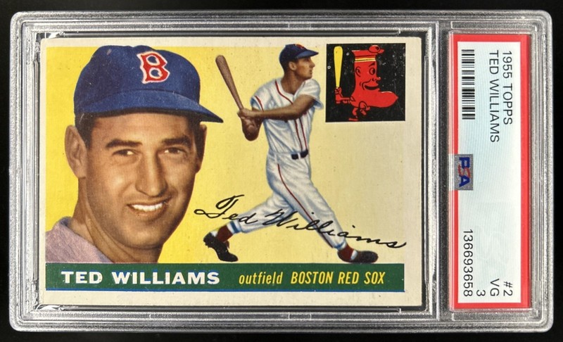 1955 Topps Ted Williams #2 Red Sox PSA 3