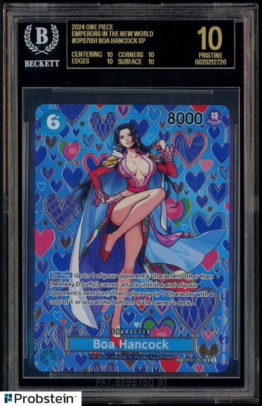 2024 One Piece Emperors In The New World Boa Hancock BGS 10 PRISTINE BLACK LABEL