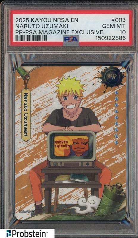 2025 Kayou NRSA EN PR-PSA Magazine Exclusive #003 Naruto Uzumaki PSA 10