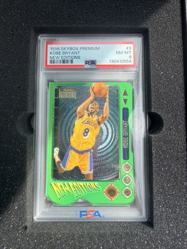 SkyBox 1996-97 SkyBox Premium New Editions Kobe Bryant RC #3 PSA 8