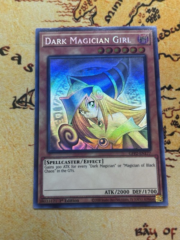 Yugioh Dark Magician Girl GFP2-EN177 Ghost Rare 1st Edition NM
