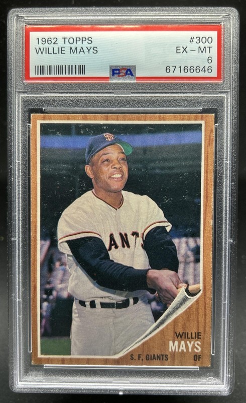 1962 Topps Willie Mays #300 Giants PSA 6