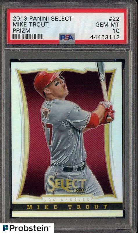 2013 Panini Select Silver Prizm #22 Mike Trout Angels PSA 10 GEM MINT
