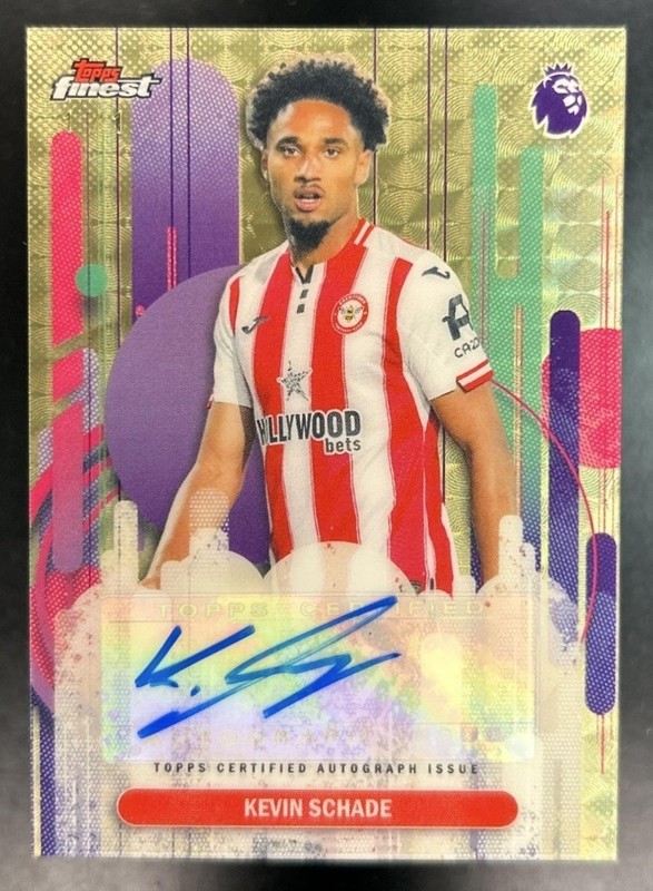 2025-26 Finest Premier League Kevin Schade Auto Refractor SuperFractor #1/1