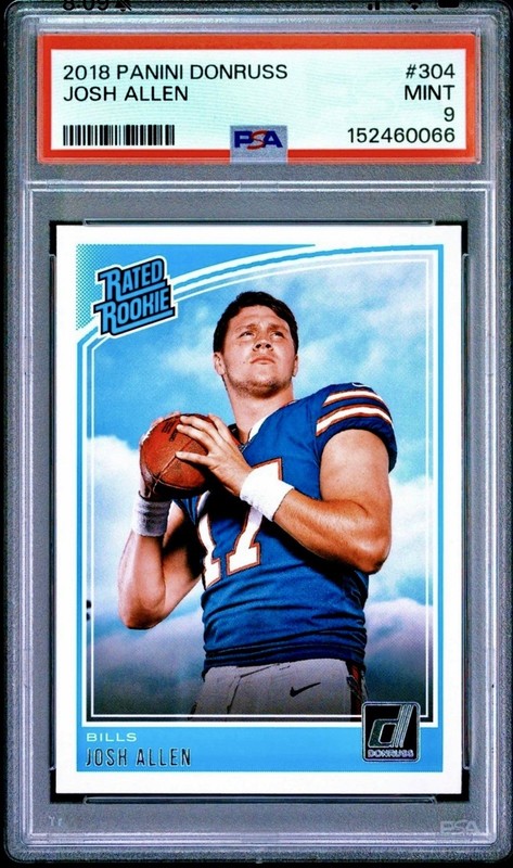 2018 Panini Donruss - Rated Rookie Josh Allen #304 PSA 9 (RC) Bills