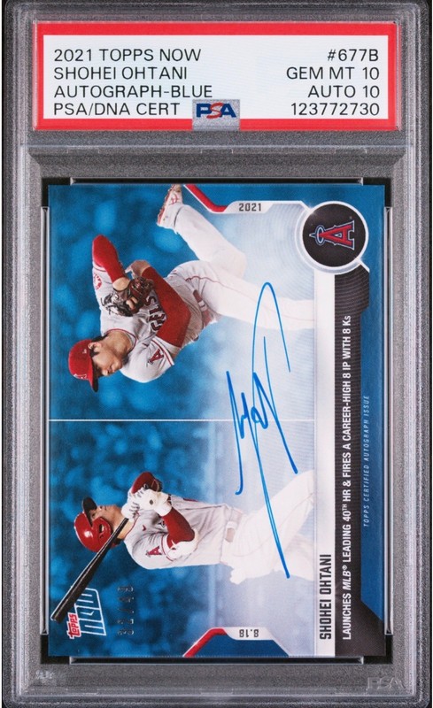 2021 Topps Shohei Ohtani Auto Blue /25