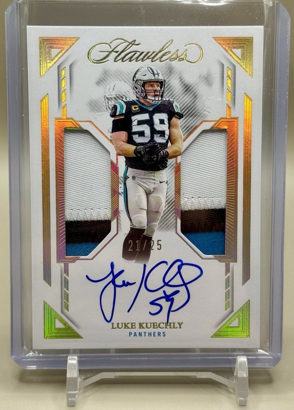 2023 Panini Flawless Luke Kuechly Dual Patch Auto #09/25
