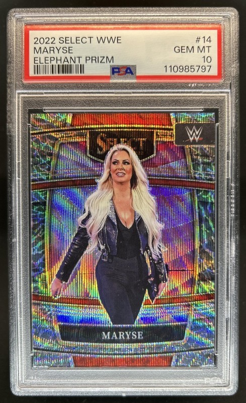 2022 Panini Select WWE Maryse Elephant Prizm SSP Concourse #14 PSA 10 GEM MINT