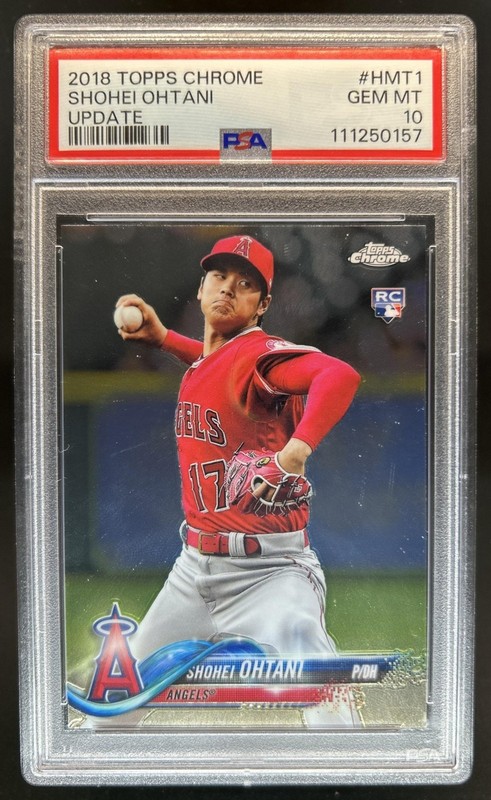 2018 Topps Chrome Update Shohei Ohtani RC Rookie #HMT1 Angels PSA 10 GEM MINT