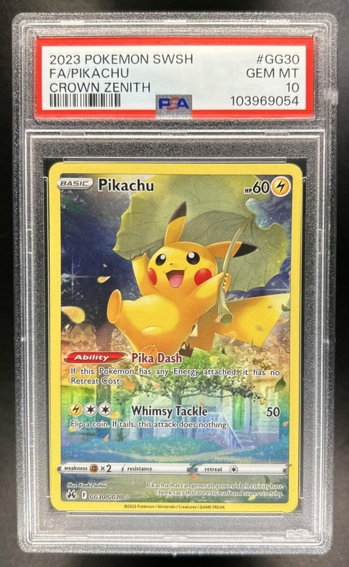 2023 Pokemon SWSH Pikachu Galarian Gallery Full Art #GG30/GG70 PSA 10 GEM MINT