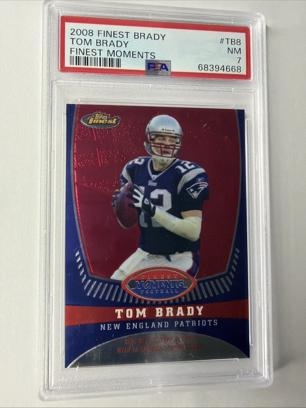 2008 Finest Tom Brady Finest Moments #TB8 Tom Brady 608/629 PSA 7