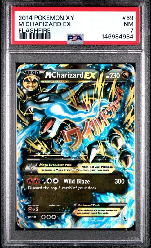 PSA 7 - 2014 POKEMON XY FLASHFIRE #69 M CHARIZARD EX