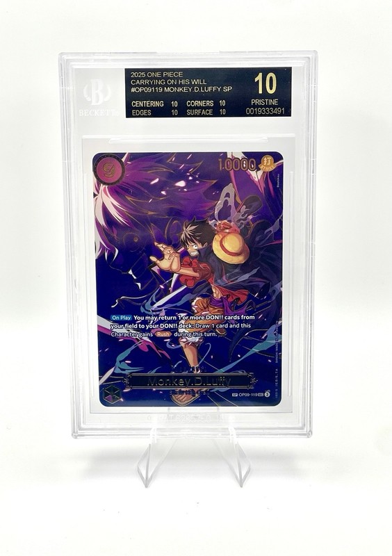 Monkey.D.Luffy - OP09-119 (SP) OP09-119 Carrying On His Will BGS 10 BLACK LABEL