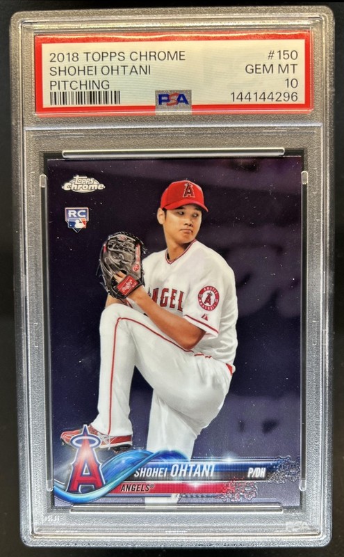 2018 Topps Chrome Shohei Ohtani RC Rookie #150 Angels PSA 10 GEM MINT