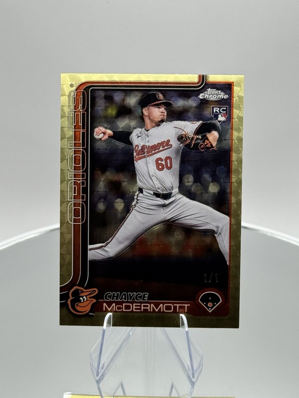 2025 Topps Chrome Baseball Chayce McDermott Superfractor 1/1 