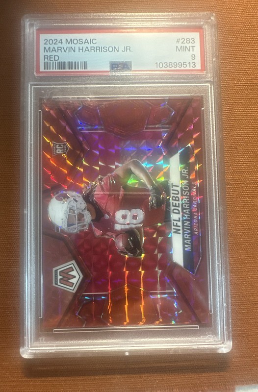 2024 Panini Mosaic - NFL Debut Marvin Harrison Jr. #283 Red Mosaic Prizm (RC)