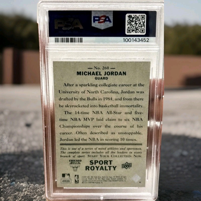 🌟🏀 MICHAEL JORDAN BULLS 2009 UPPER DECK GOUDEY🌟🏀💲PSA 9 💲BEST PRICE  view 2