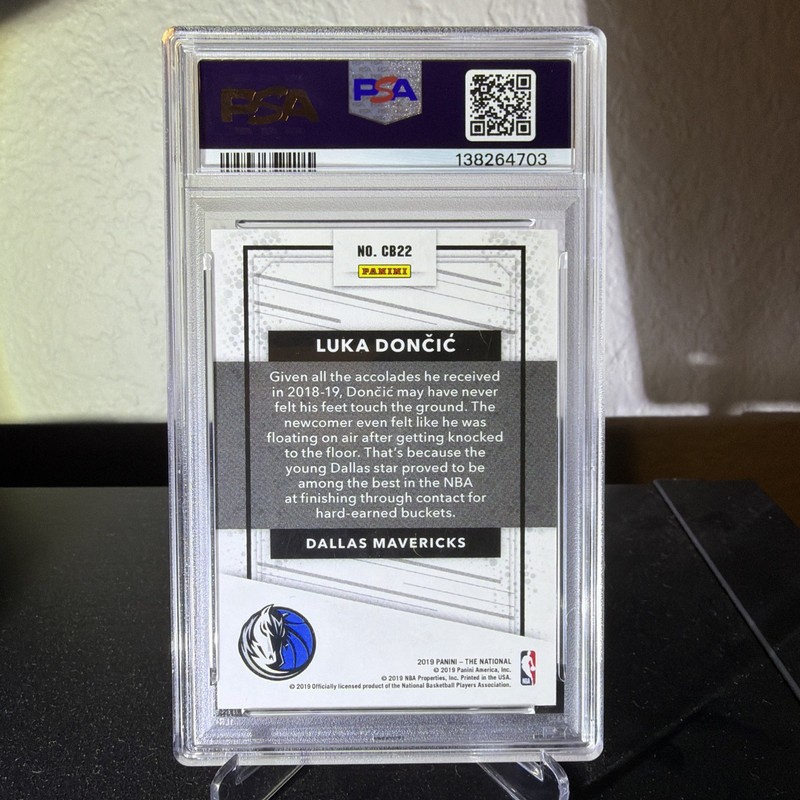 2019 PANINI NATIONAL CONVENTION CASE BREAKERS #CB22 LUKA DONCIC PSA 9 view 2
