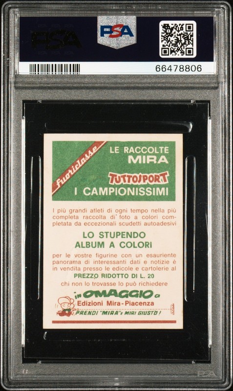 PSA 4 Wilt Chamberlain 1968 Mira Tuttosport #488 Campionissimi Rare Trading Card view 2