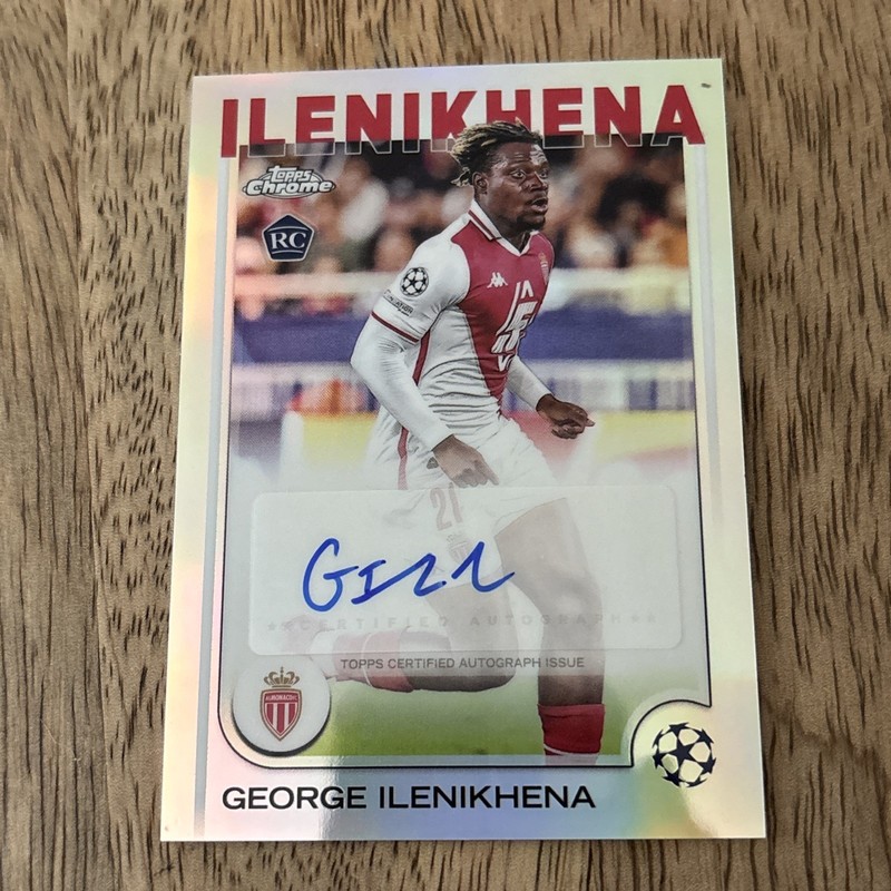 2024-25 Topps Chrome UCC George Ilenikhena Rookie Autograph Auto Refractor PWE