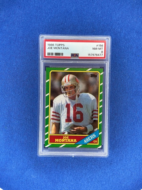 1986 TOPPS #156 JOE MONTANA PSA 8