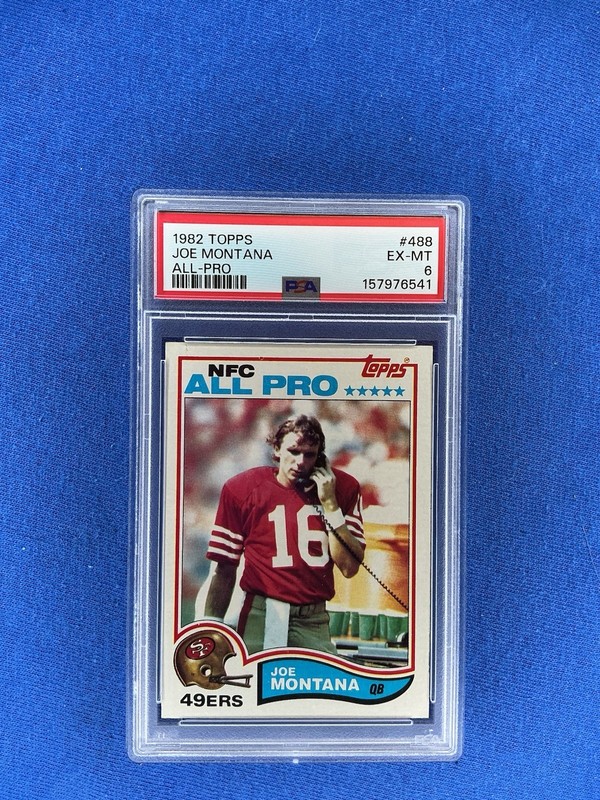 1982 Topps Joe Montana #488 ALL PRO HOF SF 49ers PSA 6