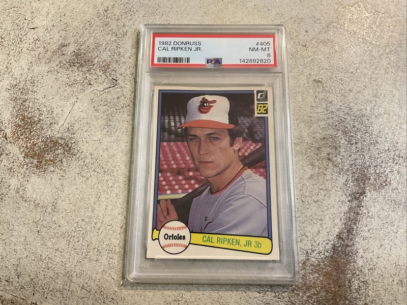 1982 DONRUSS CAL RIPKEN JR. ROOKIE CARD- PSA 8 NEAR MINT- MINT-BALTIMORE ORIOLES view 1