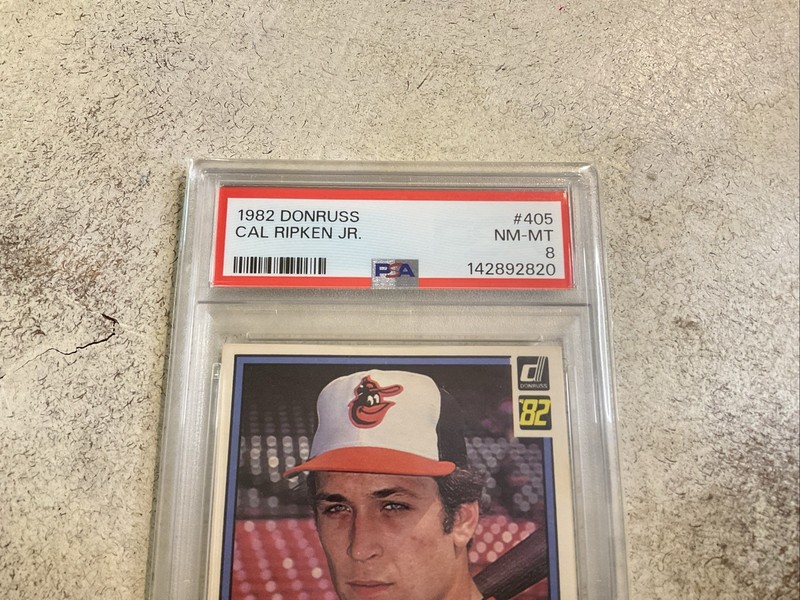 1982 DONRUSS CAL RIPKEN JR. ROOKIE CARD- PSA 8 NEAR MINT- MINT-BALTIMORE ORIOLES view 2