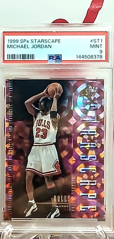 🌟🏀MICHAEL JORDAN 1999 SPX STARSCAPE ICONIC CARD PSA 9 🏀🌟BEST PRICE EBAY  