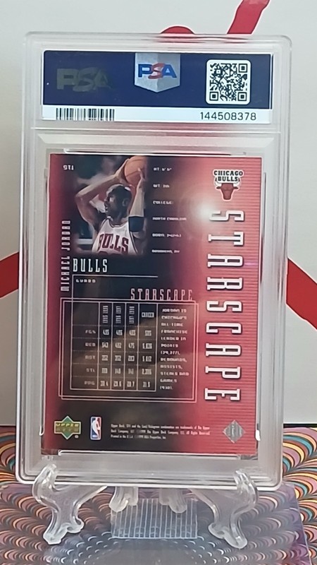 🌟🏀MICHAEL JORDAN 1999 SPX STARSCAPE ICONIC CARD PSA 9 🏀🌟BEST PRICE EBAY   view 2