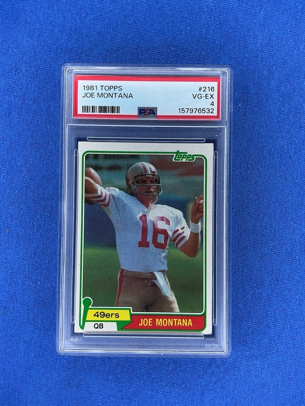 1981 Topps - Joe Montana #216 Rookie PSA 4