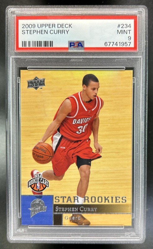 2009-10 Upper Deck Stephen Curry Rookie RC #234 Warriors PSA 9