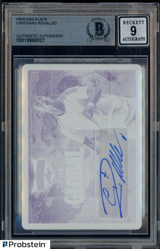 2022 Leaf Vibrance Cristiano Ronaldo 1/1 Printing Plate Auto BGS 9