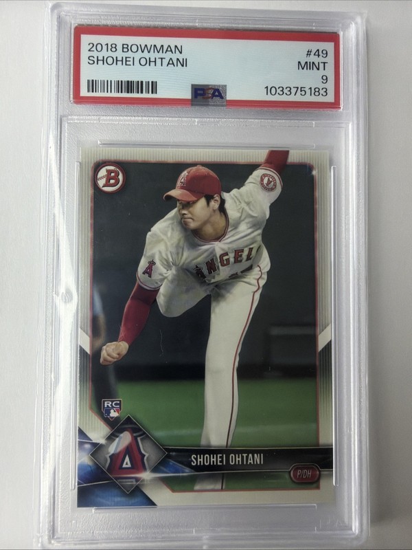 2018 Bowman Shohei Ohtani #49 (RC) PSA 9