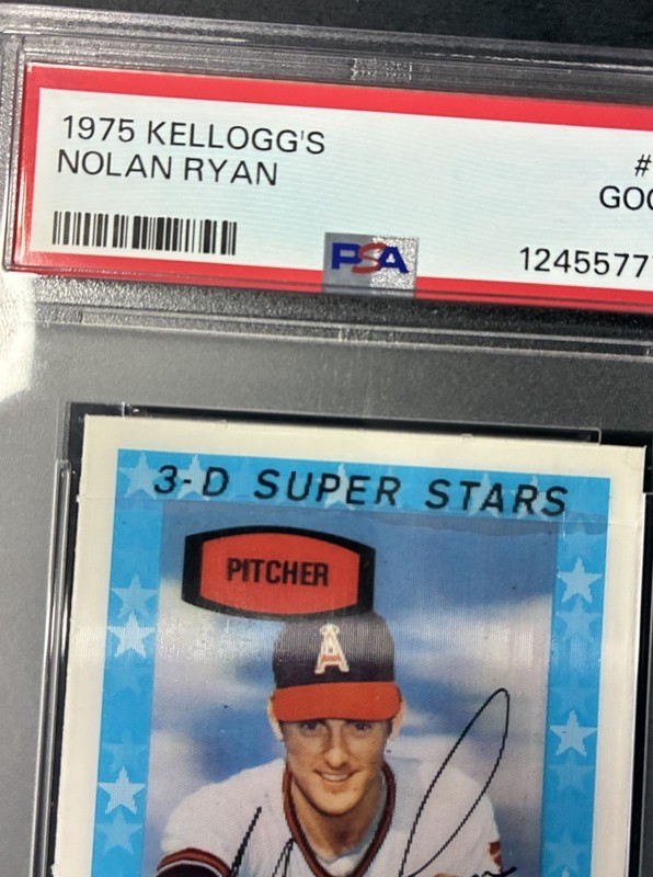 1975 Kelloggs Nolan Ryan PSA 2 Angels *Please Read Full Description* view 2