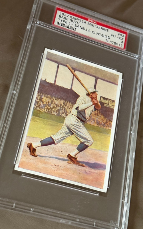 1932 Sanella Margarine Babe Ruth #83 Type 1 Sanella Centered PSA 4