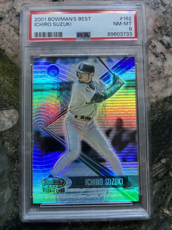2001 Bowman's Best Ichiro Suzuki #162 /2999 (RC)PSA 8 NM-MT Rare