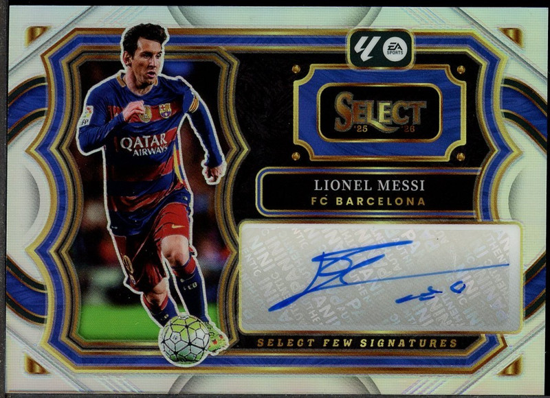 2025-26 Select La Liga Soccer Select Few Signatures Silver Lionel Messi AUTO