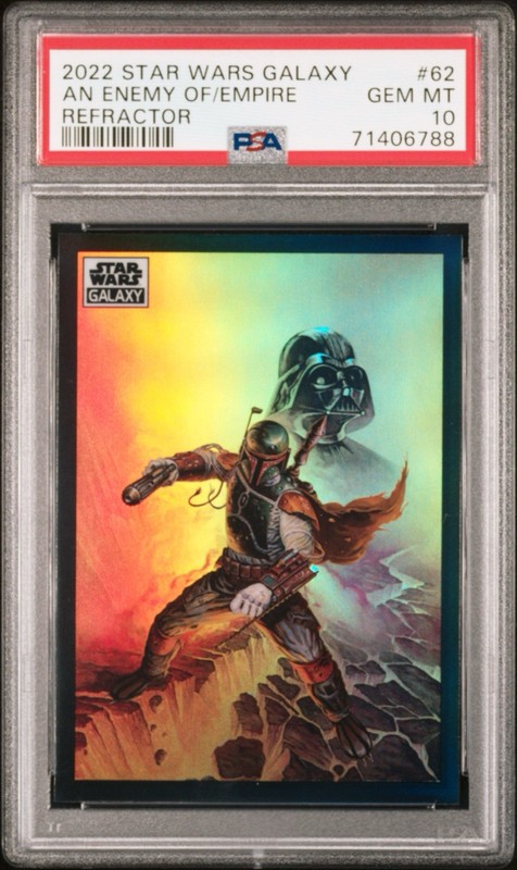 2022 Topps Star Wars Galaxy Chrome #62 An Enemy Of The Empire Refractor PSA 10