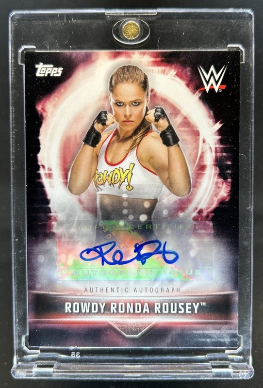 2019 Topps WWE Road to Wrestlemania Ronda Rousey Auto Autograph #A-RRR