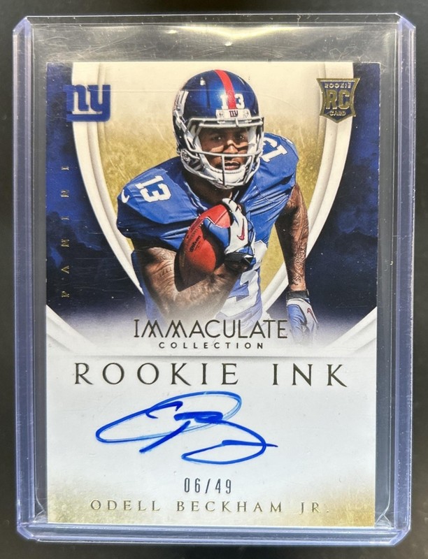 2014 Panini Immaculate Odell Beckham Jr. Rookie Ink RC Auto Autograph #/49