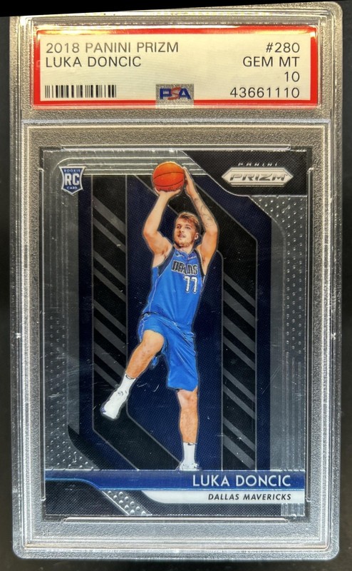 2018-19 Panini Prizm Luka Doncic RC Rookie #280 Mavericks PSA 10 GEM MINT