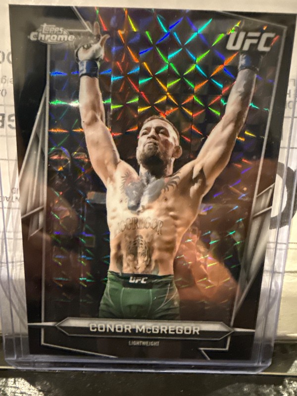 2026 Ufc Topps Chrome Conor Mcgregor Black Geometric Refractor 1/2