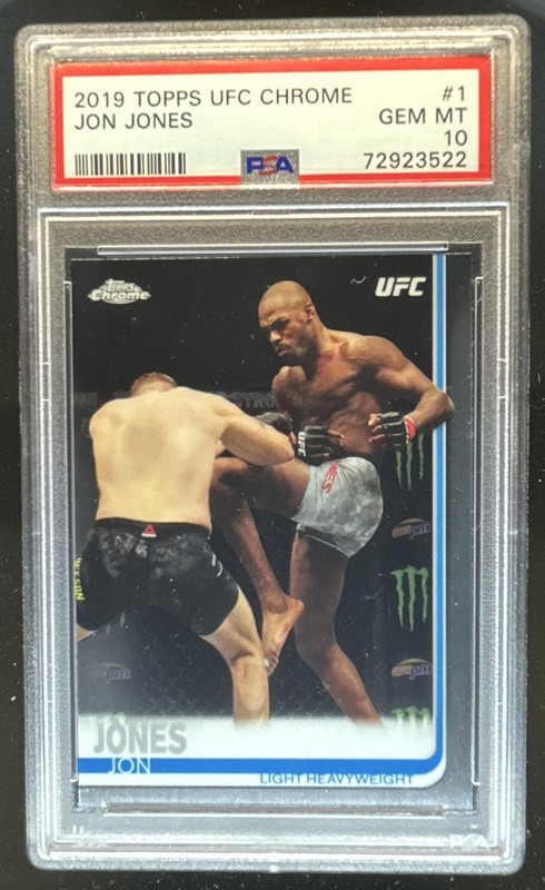 2019 Topps Chrome UFC Jon Jones #1 PSA 10 GEM MINT