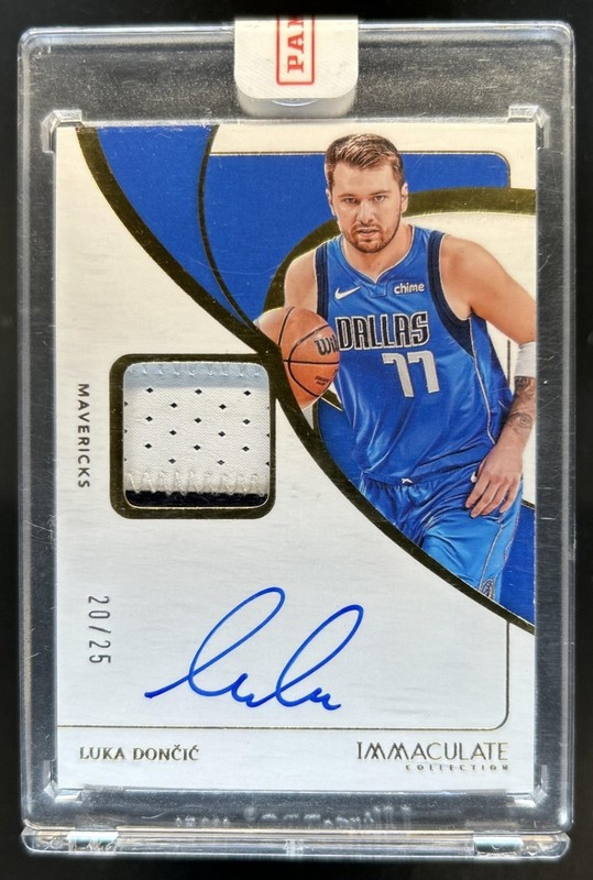 2023-24 Panini Immaculate Luka Doncic Patch Auto Autograph #/25 Mavericks
